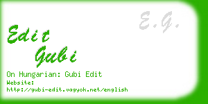 edit gubi business card